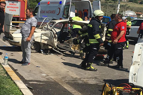 Denizli-Ankara Yolu’nda kaza