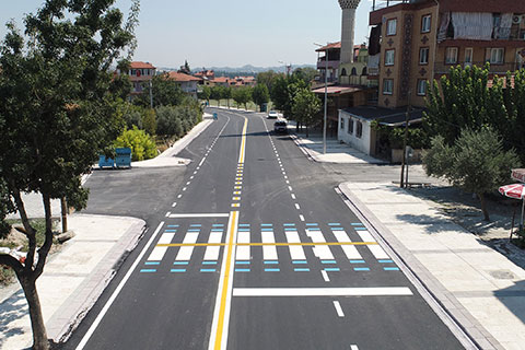 YILMAZ BAKAN CADDESİ’NDE ÜSTYAPI TAMAMLANDI