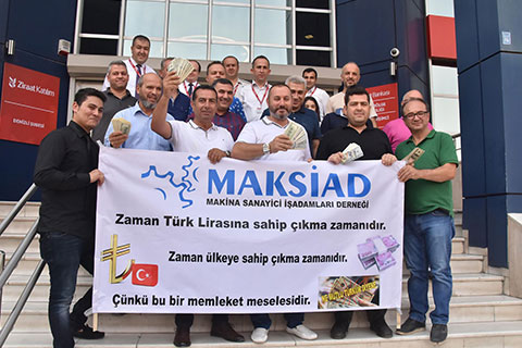 Makine sanayicilerinden TL’ye destek