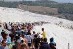 Pamukkale’yi 8 günde 104 bin kişi ziyaret etti