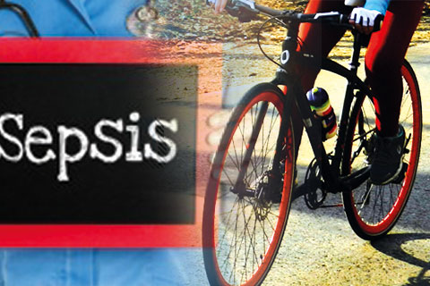 Sepsis’e dikkat çekmek için pedal çevirdiler