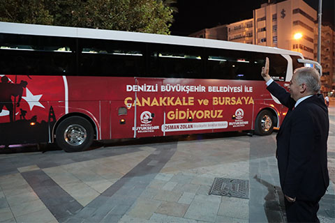 Başkan Zolan, tarihe yolculukta ikinci kafileyi uğurladı
