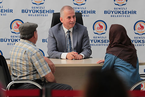 Başkan Zolan’ın halk gününe yoğun ilgi
