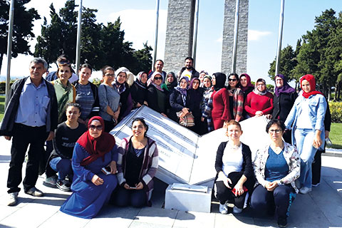 Tekstil çalışanları Çanakkale Ruhunu yerinde yaşadı