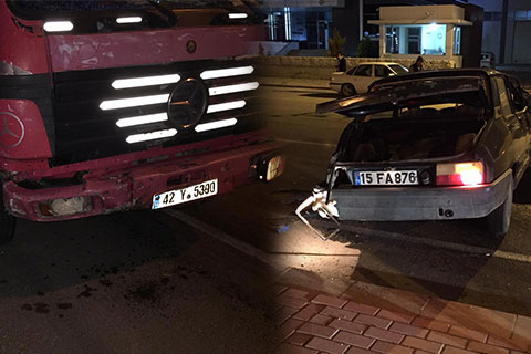 Kocabaş’ta feci kaza