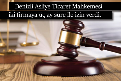 Mali sıkıntıdan kurtulamayan iki firma daha mahkemeye başvurdu