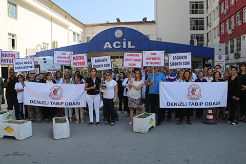 Denizli Tabip Odası’ndan “Sağlıkta şiddete son” eylemi