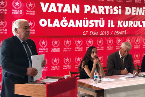 Vatan Partisi İl Başkanlığı’na yeniden Kasapoğlu seçildi