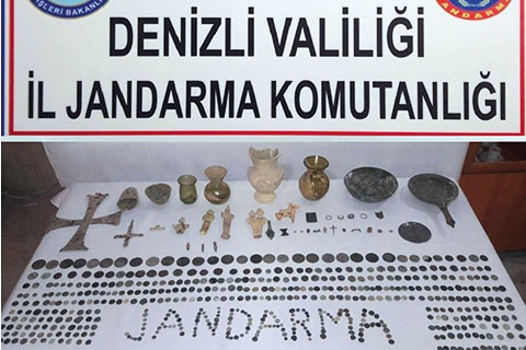 Roma ve Bizans dönemine ait 558 parça tarihi eser ele geçirildi