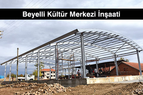 Baklan Beyelli Kültür Merkezi yükseliyor