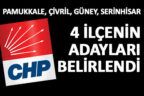 CHP’de 4 ilçenin adayı belirlendi