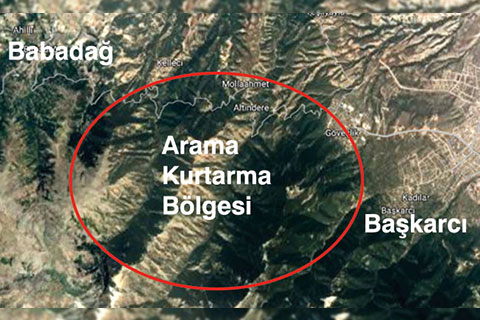 Kurtarma ekipleri 3 ayrı noktada yoğunlaştı