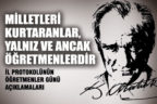 İl protokolünün öğretmenler günü açıklamaları