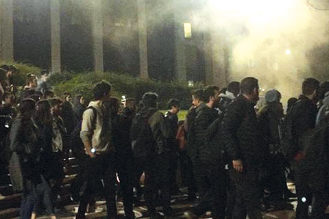 PAÜ Rektörlük Binası’nda yangın çıktı