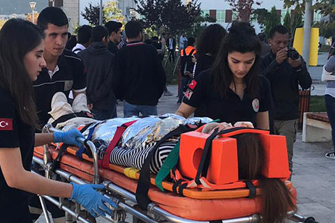 PAÜ’de nefes kesen tatbikat