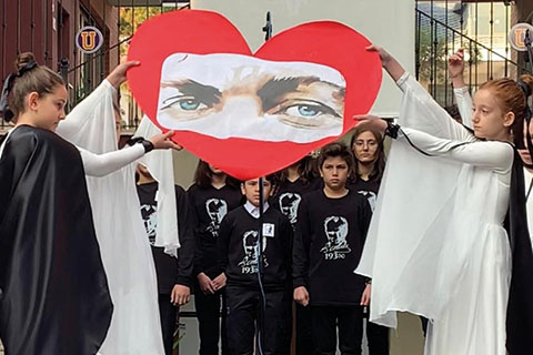 Denizli Uğur Okulları Ailesi Ulu Önder Atatürk için toplandı
