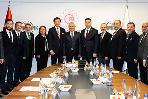 DENİB heyeti Yıldırım ile buluştu