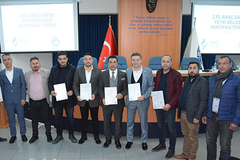 Yeterlilik belgelerini Erdoğan’dan aldılar