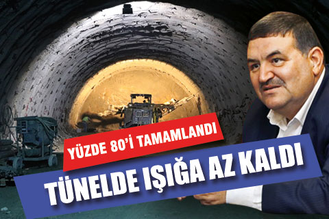 Honaz Tüneli’nde çalışmalar devam ediyor