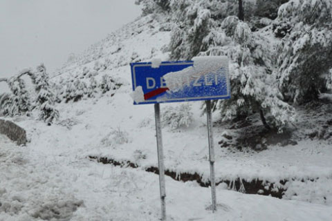 Kar kapıya dayandı