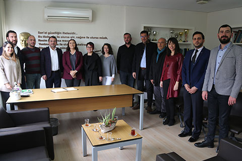 MHP Adayı Ebru Leman Kalkan meslektaşlarıyla buluştu