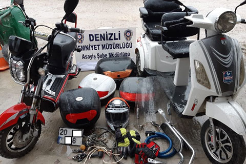 12 motosiklet çalan zanlı yakalandı