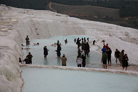 Pamukkale’de tüm zamanların en yüksek ziyaretçi sayısı