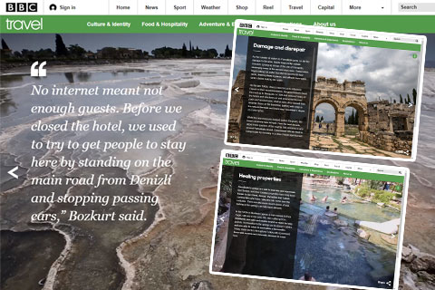BBC Beyaz Cennet Pamukkale’yi ele aldı, tüm yönleriyle tanıttı