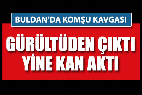 Buldan’da komşu kavgasında kan aktı
