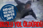 Buzlu yol öldürdü