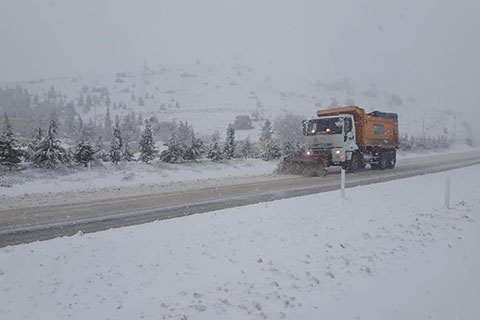 Beklenen kar geldi, Cankurtaran’da esaret başladı