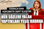 Karaca, hükümeti sert sözlerle eleştirdi