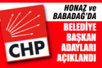 CHP 2 ilçenin daha adayını belirledi