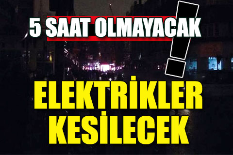 Bakım onarım edeniyle elektrikler kesilecek