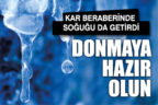 Denizli dondurucu soğuğun etkisi altında