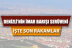 Denizli’de imar barışında son rakamlar