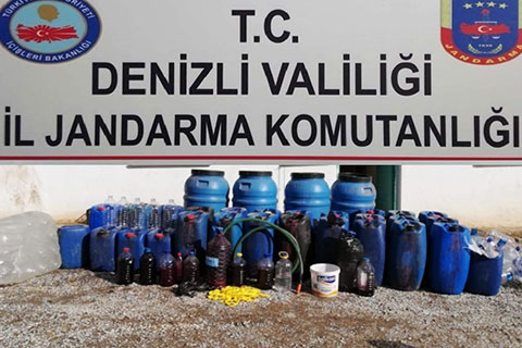 Jandarmadan kaçak şaraba büyük ceza