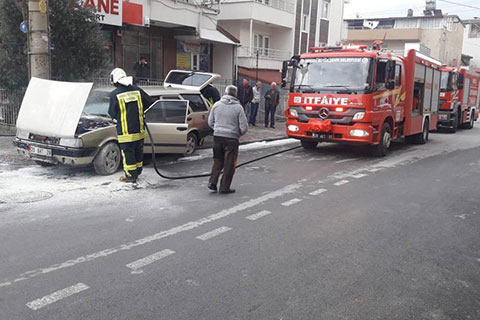 Zamanında müdahale aracı kurtardı