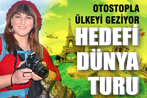 Otostopla ülkeyi geziyor