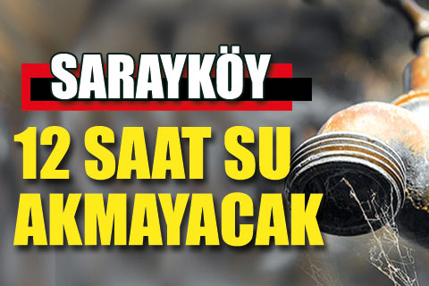 İsale hattı arızaları nedeniyle sular kesilecek