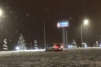 Canlarını hiçe saydılar, karlı zeminde drift yaptılar