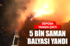 4 saatte 5 bin saman balyası kül oldu