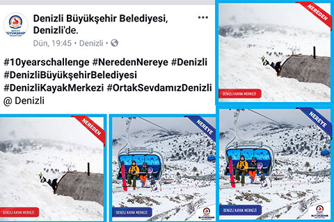 Büyükşehir de, #10yearschallange akımına katıldı