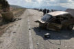 Acıpayam’da kaza: Otomobil ikiye bölündü