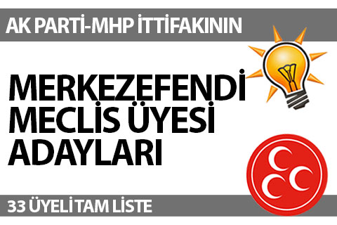 AK Parti Merkezefendi belediye meclis üyeleri listesi teslim edildi