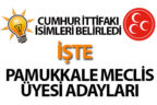 Cumhur İttifakı Pamukkale Belediye Meclis Üyesi Adaylarını belirledi