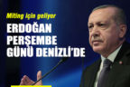 Erdoğan yarın saat 13.30’da 29 Ekim Bulvarı’nda