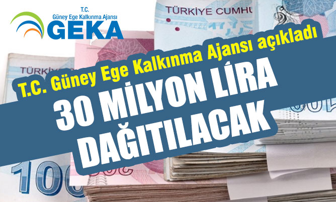 T.C. Güney Ege Kalkınma Ajansı, KOBİ’lere 30 milyon lira dağıtacak