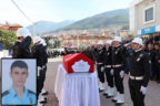 Kaza kurbanı genç polise hüzünlü tören