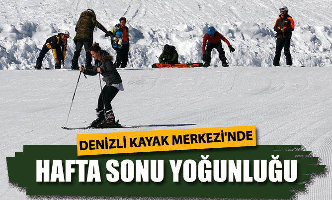 Kayak Merkezi’nde hafta sonu yoğunluğu